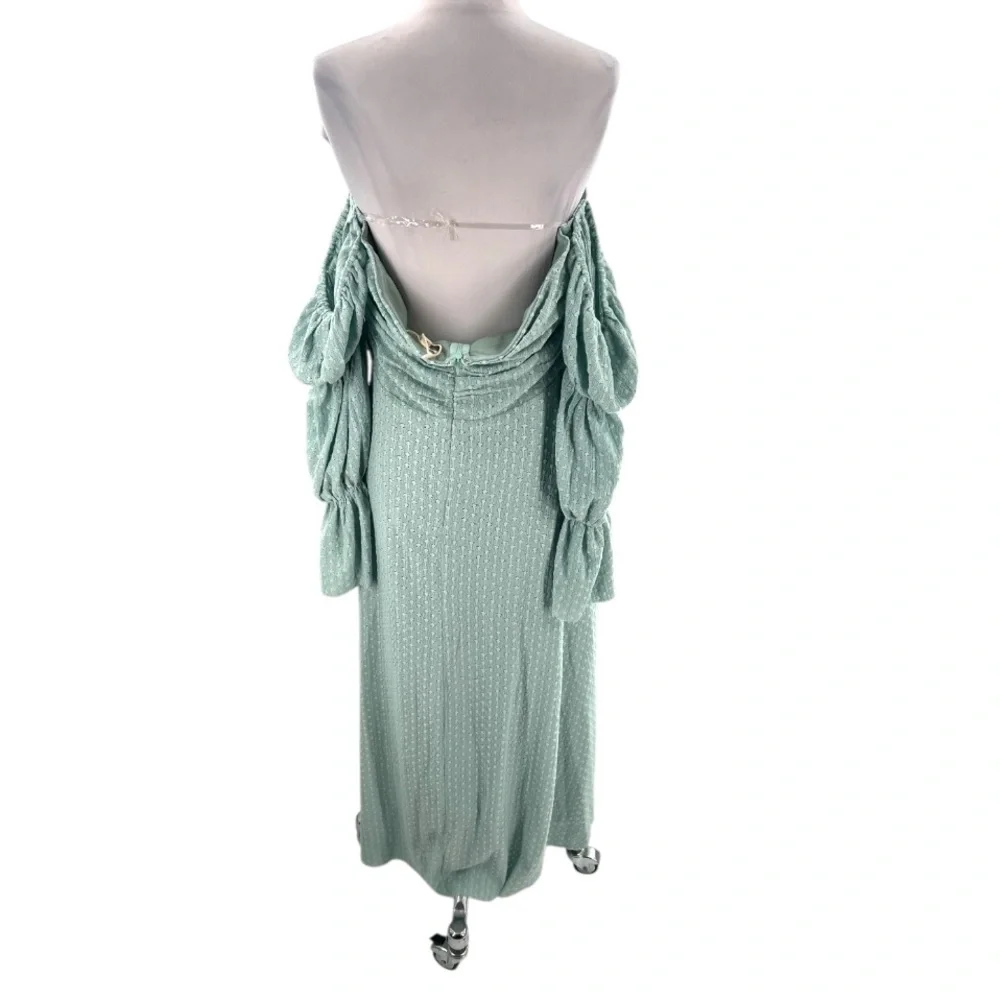 Worth collective Corrine Tiered Sleeve Maxi Dress with Pockets Bump Friendly XL - Picture 3 of 8